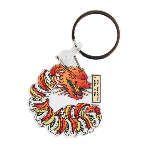 Sushi Dragon Keychain (2024 Year of the Dragon) by Hello Sushi Store