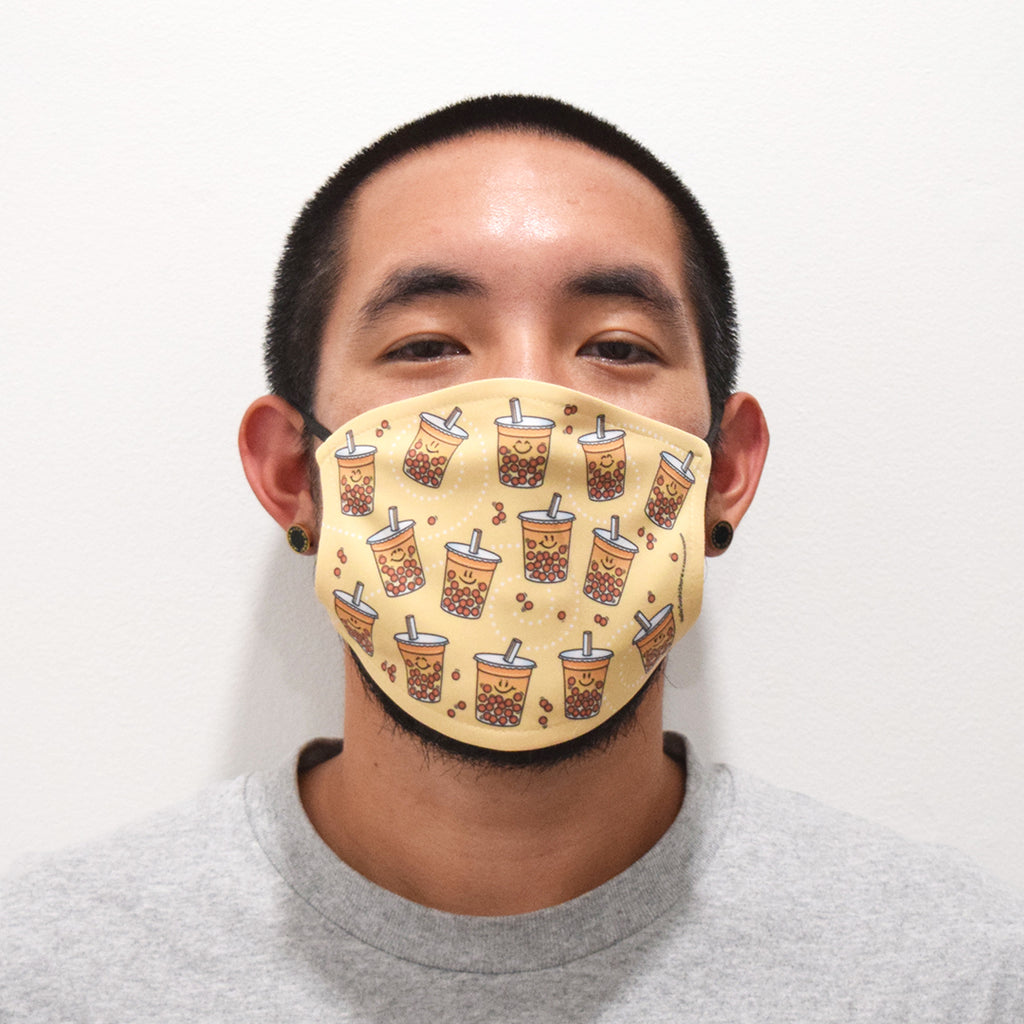 Milk Tea Boba Face Mask by Hello Sushi Store