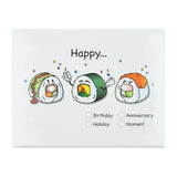 Sushi Note Cards (Happy) by Hello Sushi Store