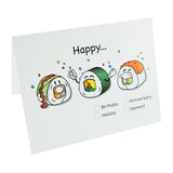 Sushi Note Cards (Happy) by Hello Sushi Store
