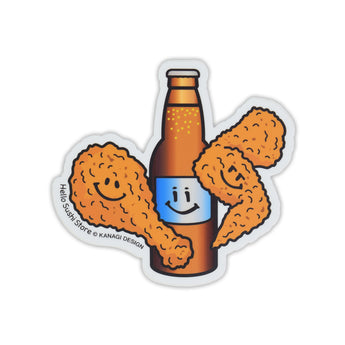 Fried Chicken and Beer Sticker by Hello Sushi Store