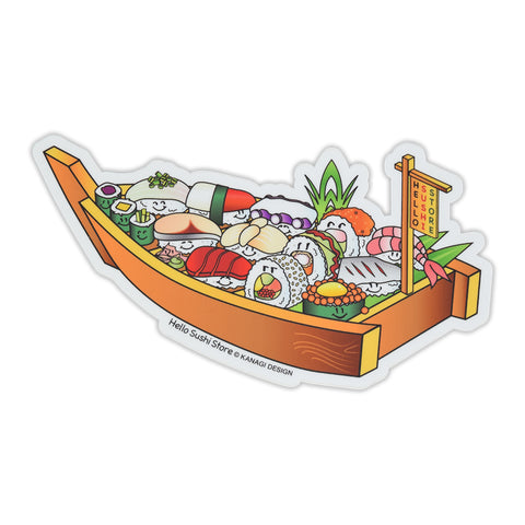 Sushi Boat Sticker - Hello Sushi Store